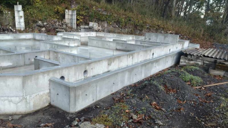 DIYでつくったベタ基礎の排水ピット