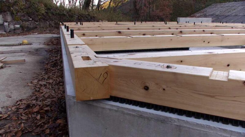 土台敷きのおさまり