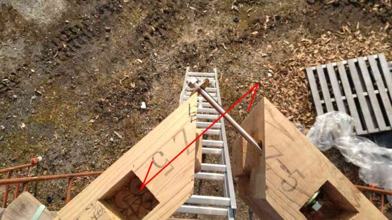 プレカット在来工法のボルトのおさまり