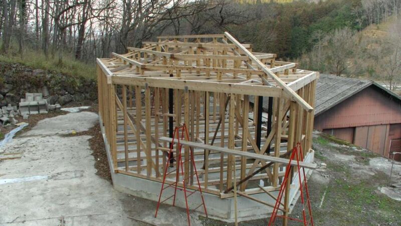 DIYで行った約26坪、平屋建ての建て方工事その3