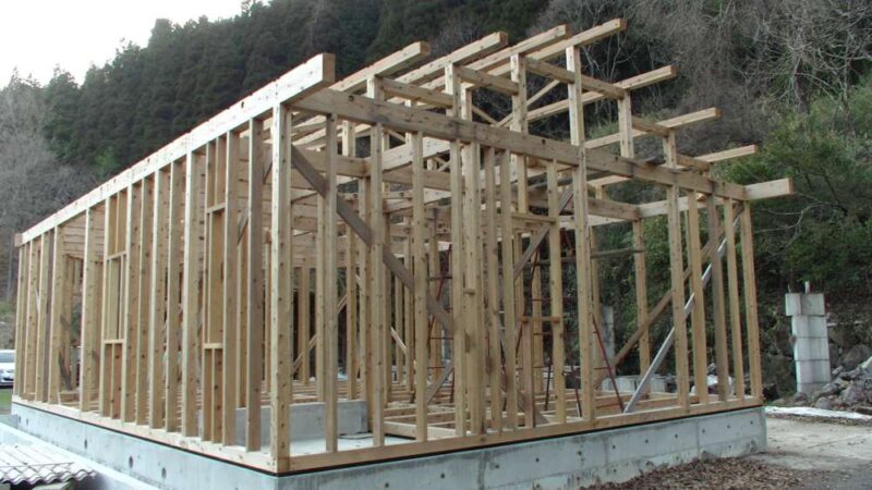 DIYで行った約26坪、平屋建ての建て方工事その2