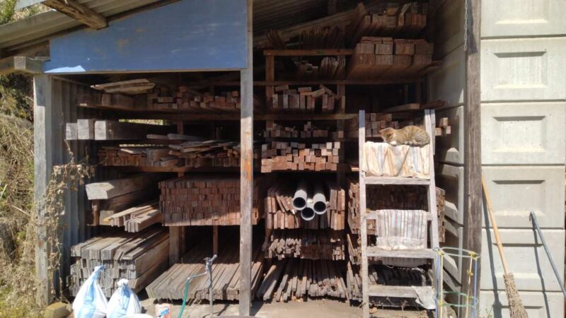 10年間ためて、それなりの量になった木材